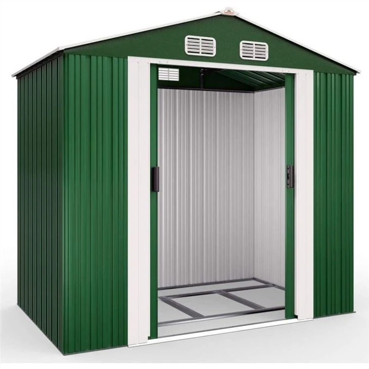 Britain NZ Customized Prefab Steel Structure Gable Roof Garden Shed Britain NZ Customized Prefab Steel Structure Gable Roof Garden Shed